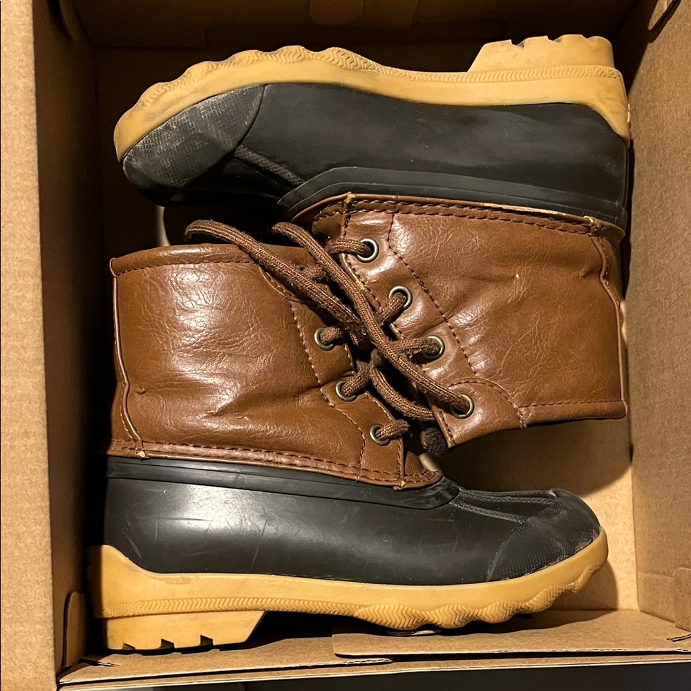 Sperry Kids Brown and Black Boots